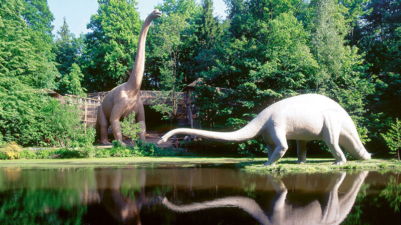 Brachiosaurus and Diplodocus