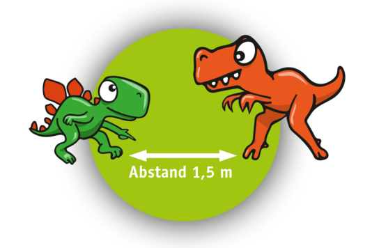 Bitte halten Sie den Mindestabstand von 1,5 m ein! Bitte halten Sie den Mindestabstand von 1,5 m ein!
