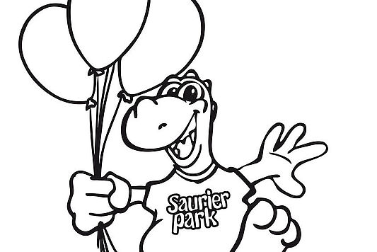 PDF öffnet in neuem Tab: Malvorlage Bodo mit Luftballons