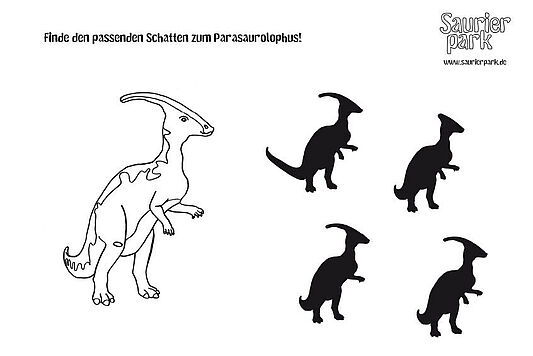 Rätsel Parasaurolophus – Schatten