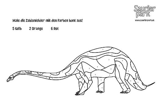 Rätsel Zahlenfelder – Diplodocus