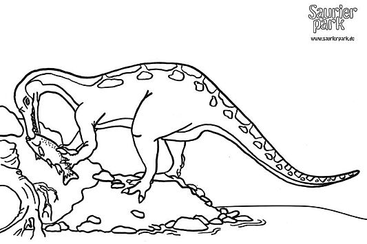 Malvorlage Baryonyx